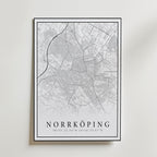 Norrköping Karta Poster