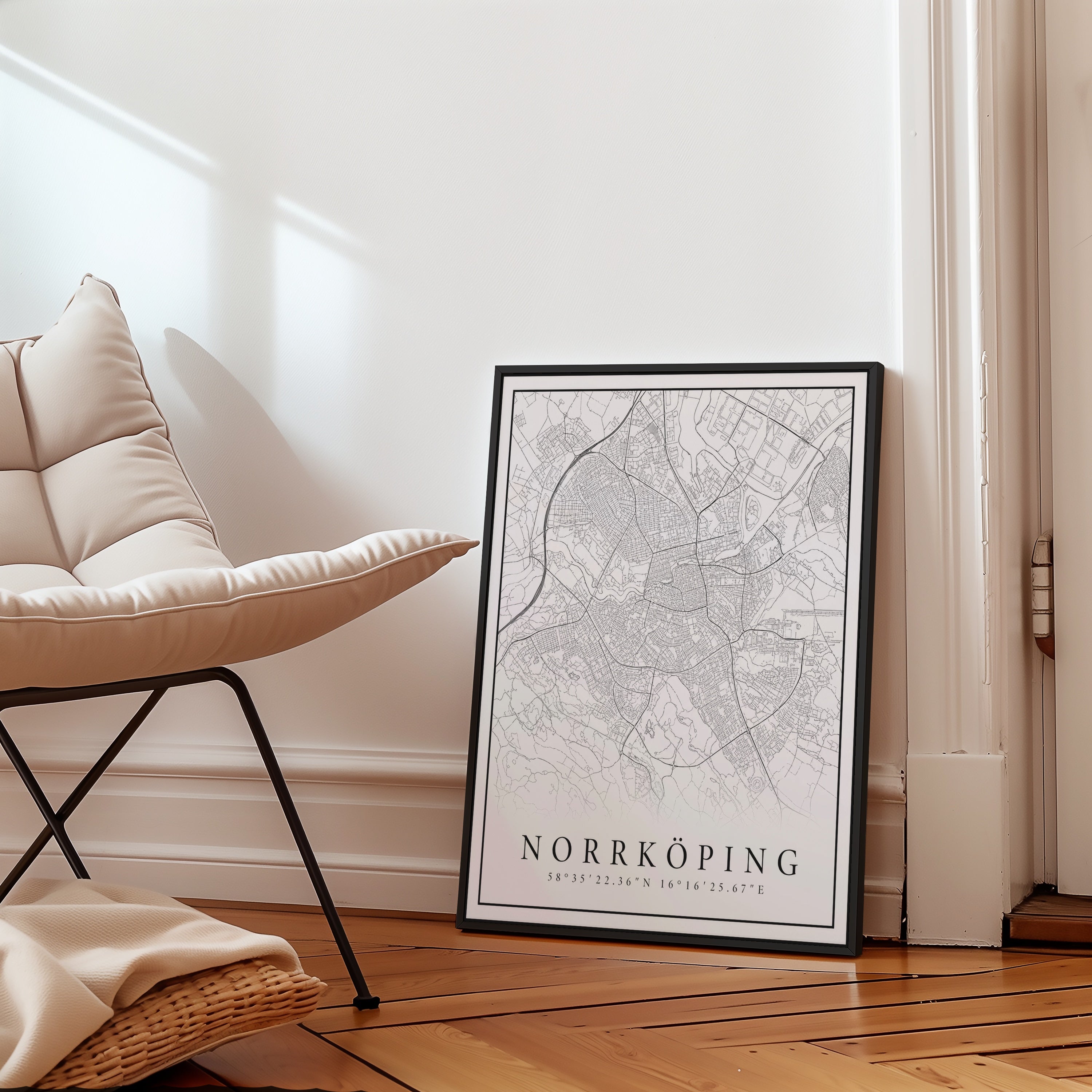 Norrköping Karta Poster