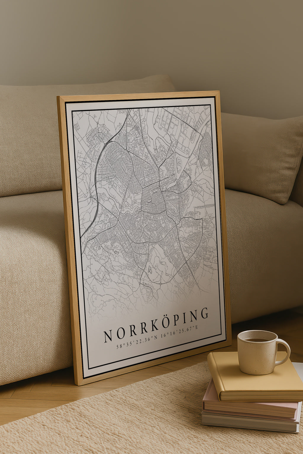 Norrköping Karta Poster