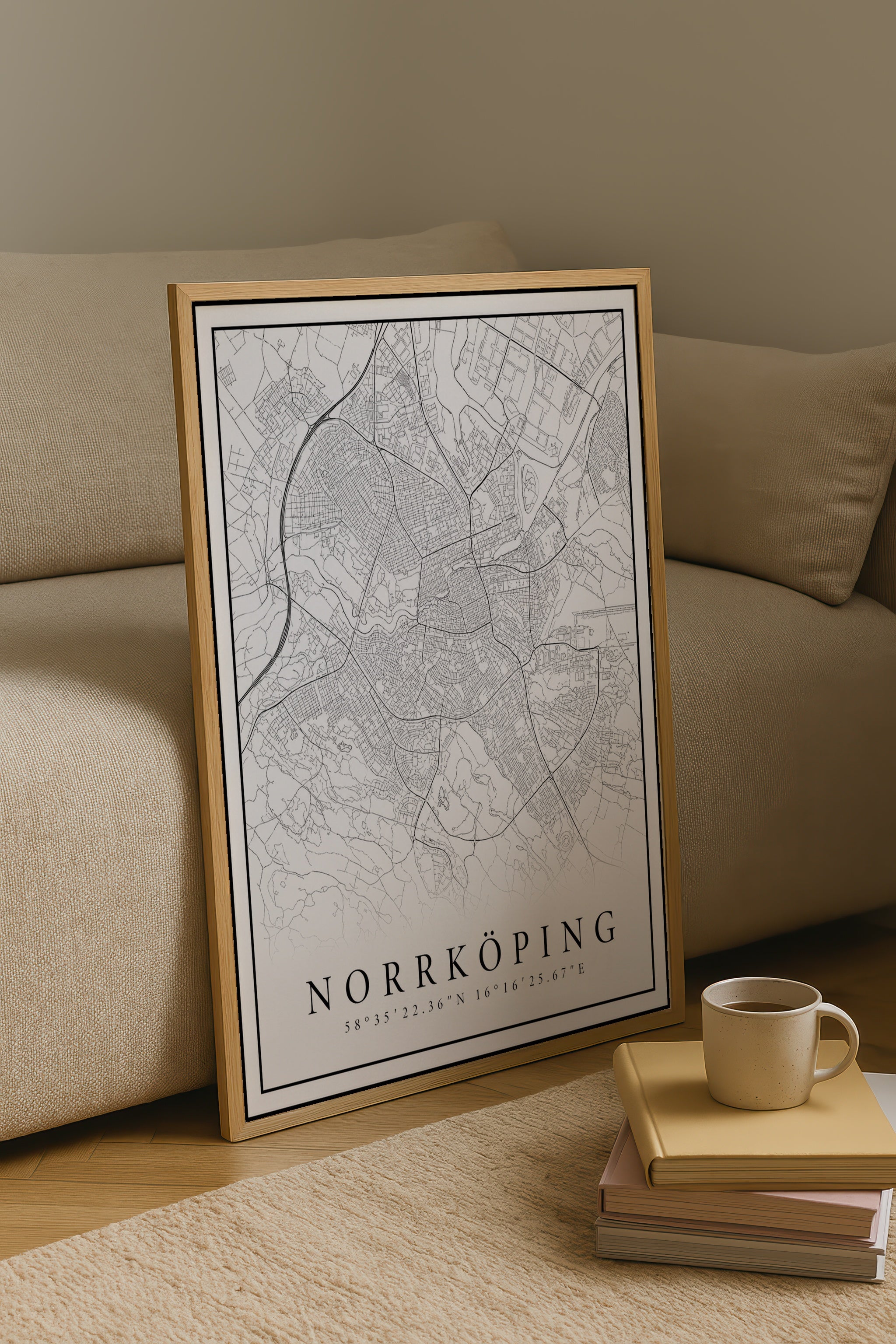 Norrköping Karta Poster