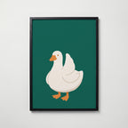Silly Goose Poster – svart ram