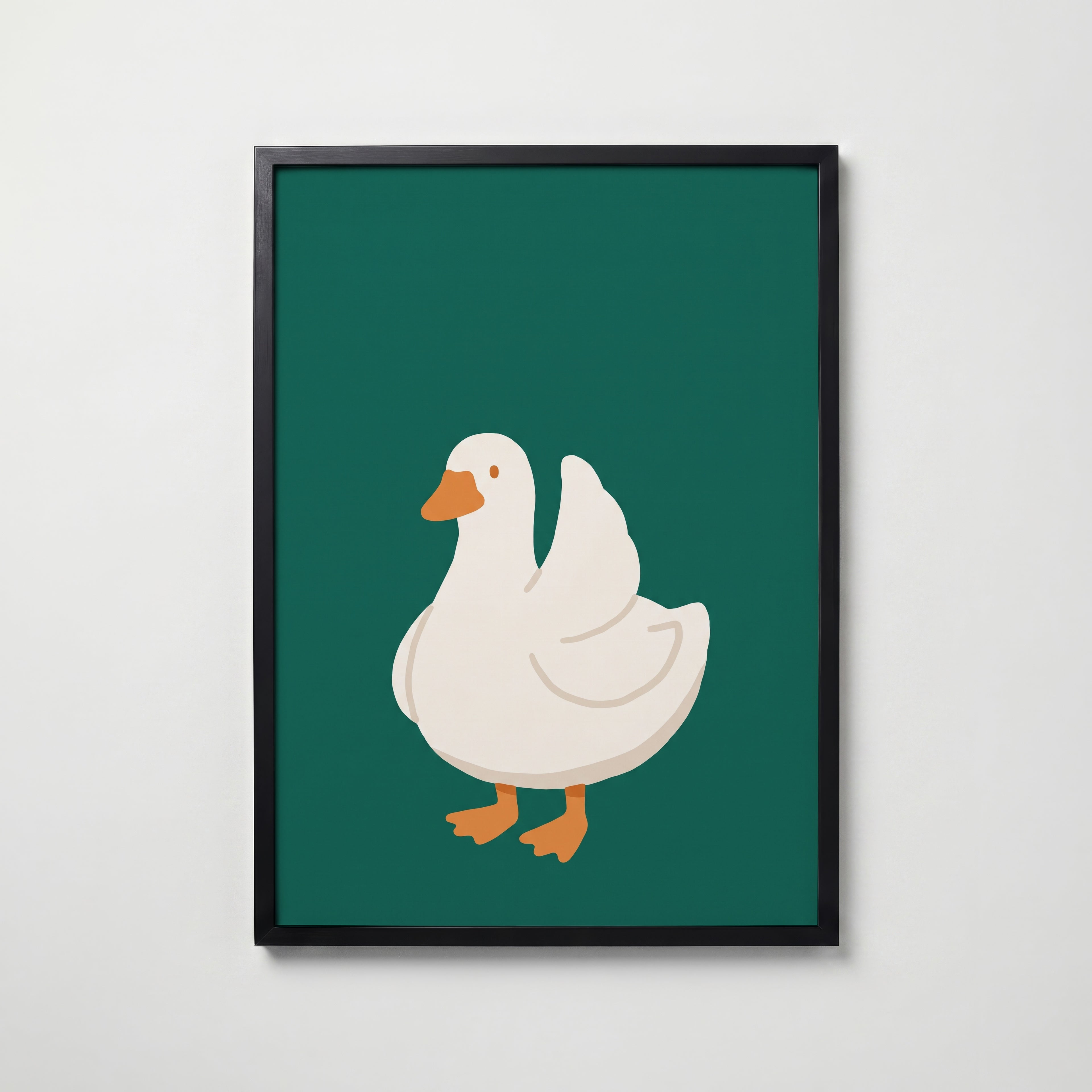 Silly Goose Poster – svart ram