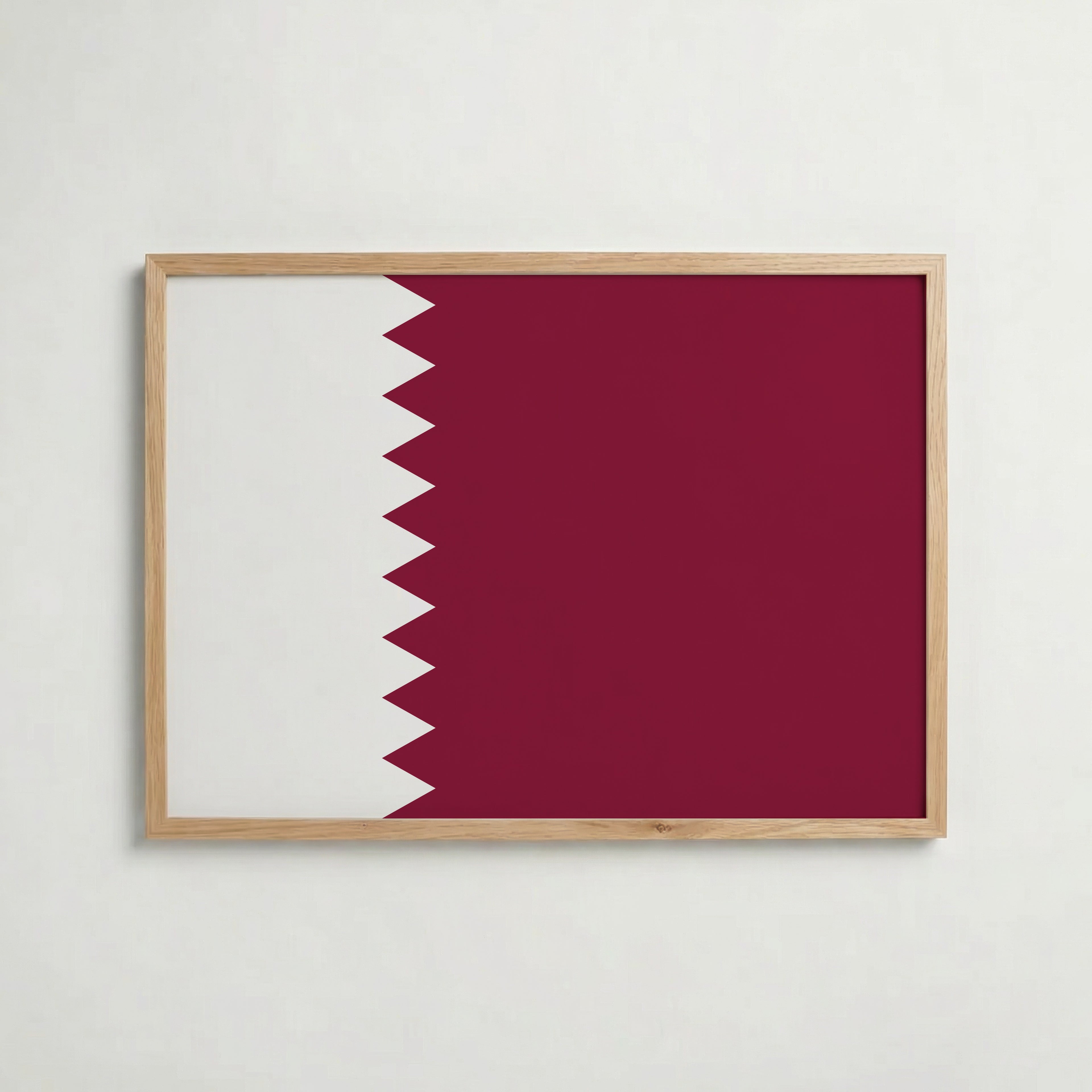 Qatar National Flag Poster – poster väggdekoration inredning – Affischer hos Bozetto