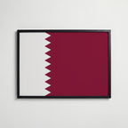Qatar National Flag Poster affisch – köp poster online – Bozetto väggdekoration