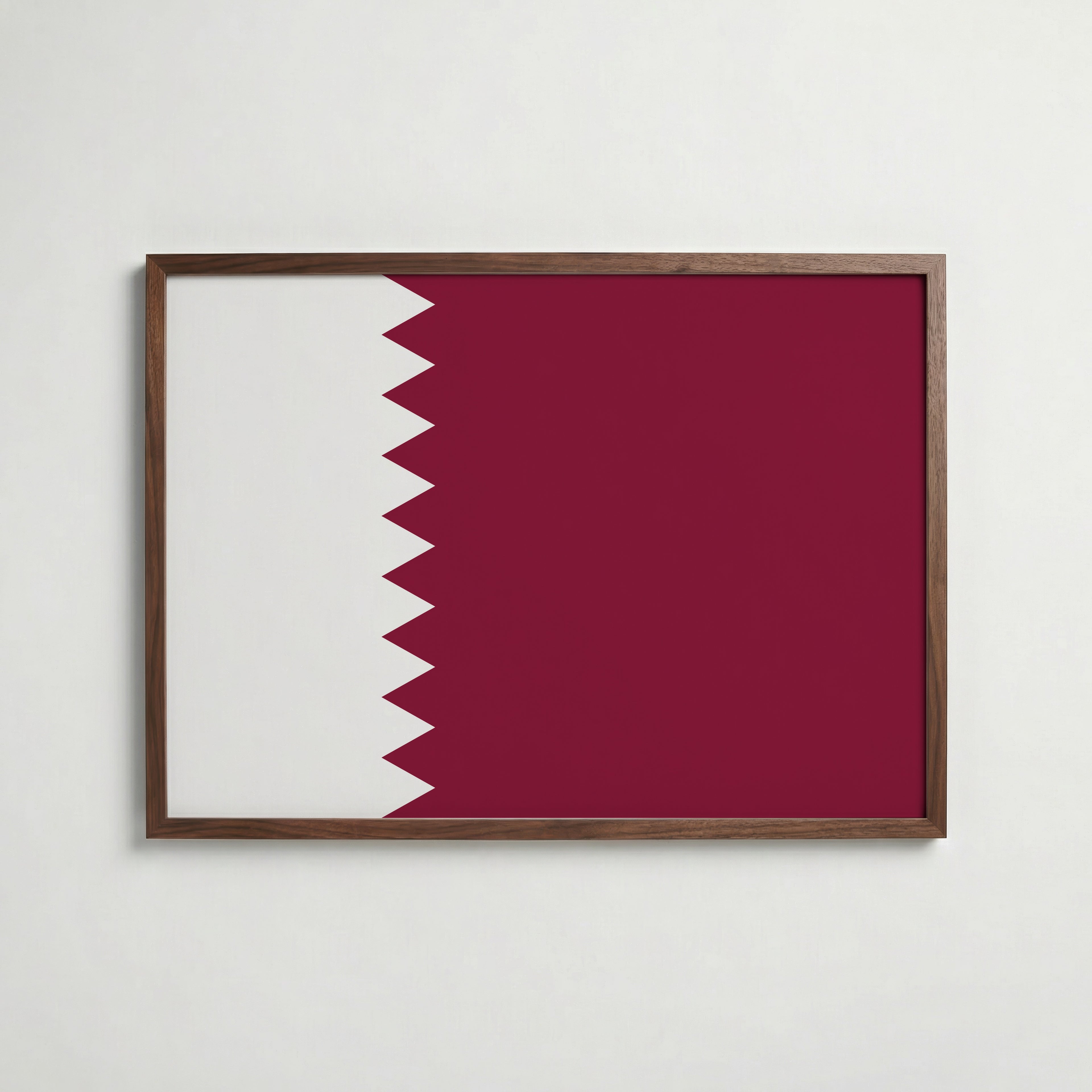 Qatar National Flag Poster poster – väggdekoration för hemmet – köp hos Bozetto