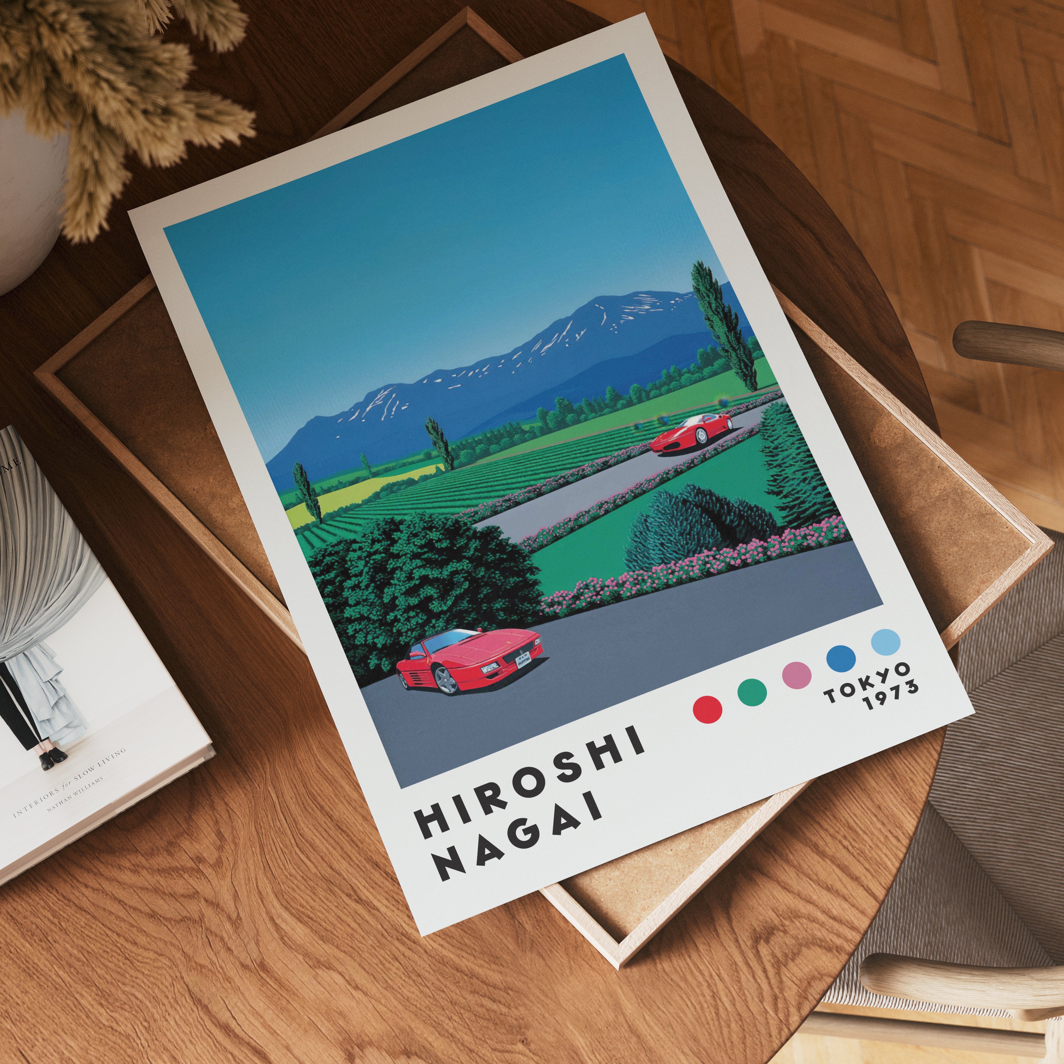 Hiroshi Nagai Alpine Drive Poster