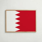 Bahrain National Flag Poster – poster väggdekoration inredning – Affischer hos Bozetto
