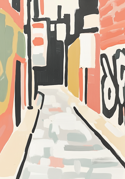 Backstreet Geometry Poster