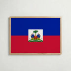 Haiti National Flag Poster – poster väggdekoration inredning – Affischer hos Bozetto