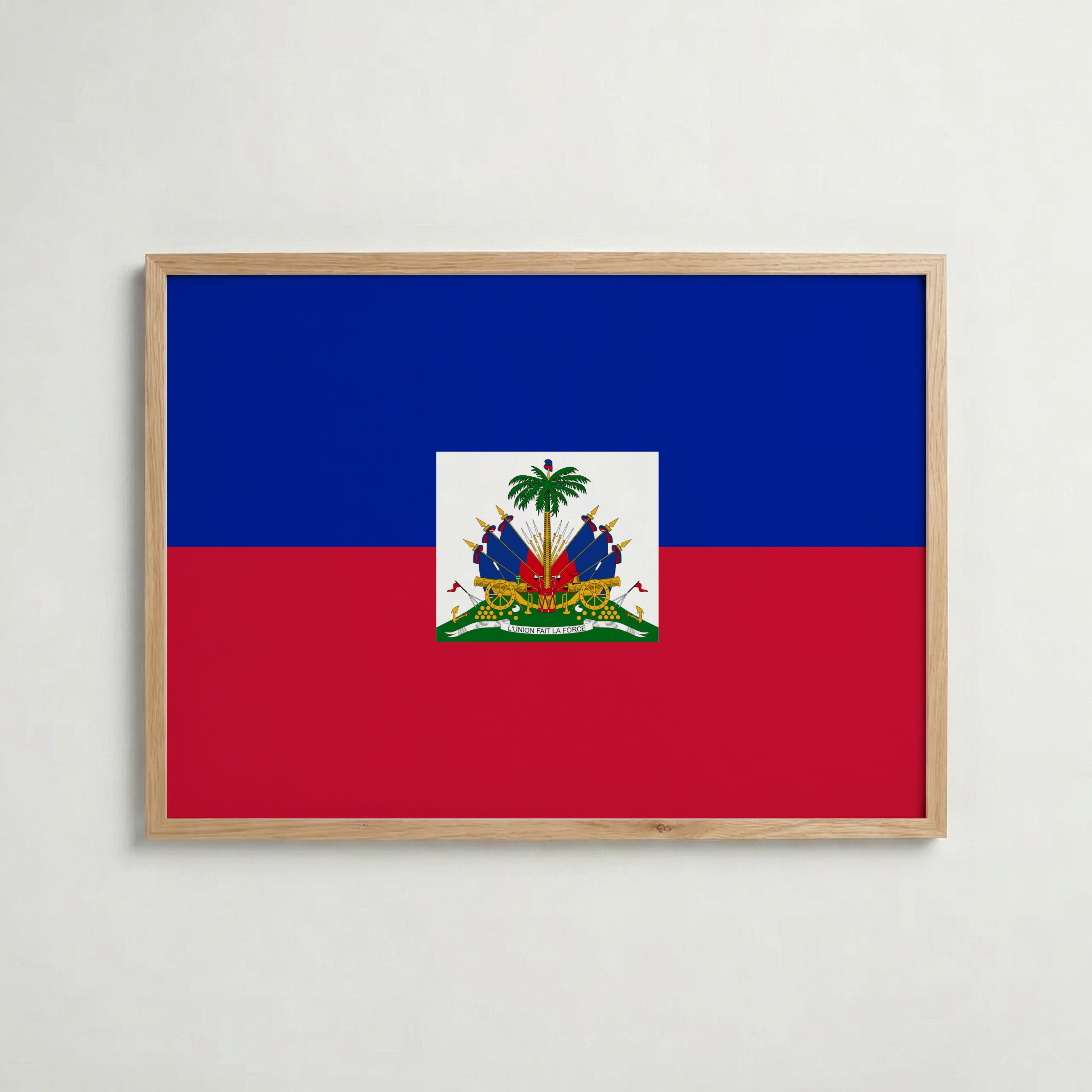 Haiti National Flag Poster – poster väggdekoration inredning – Affischer hos Bozetto