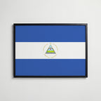 Nicaragua National Flag Poster affisch – köp poster online – Bozetto väggdekoration
