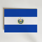 El Salvador National Flag Poster affisch – poster till väggdekoration – köp online hos Bozetto