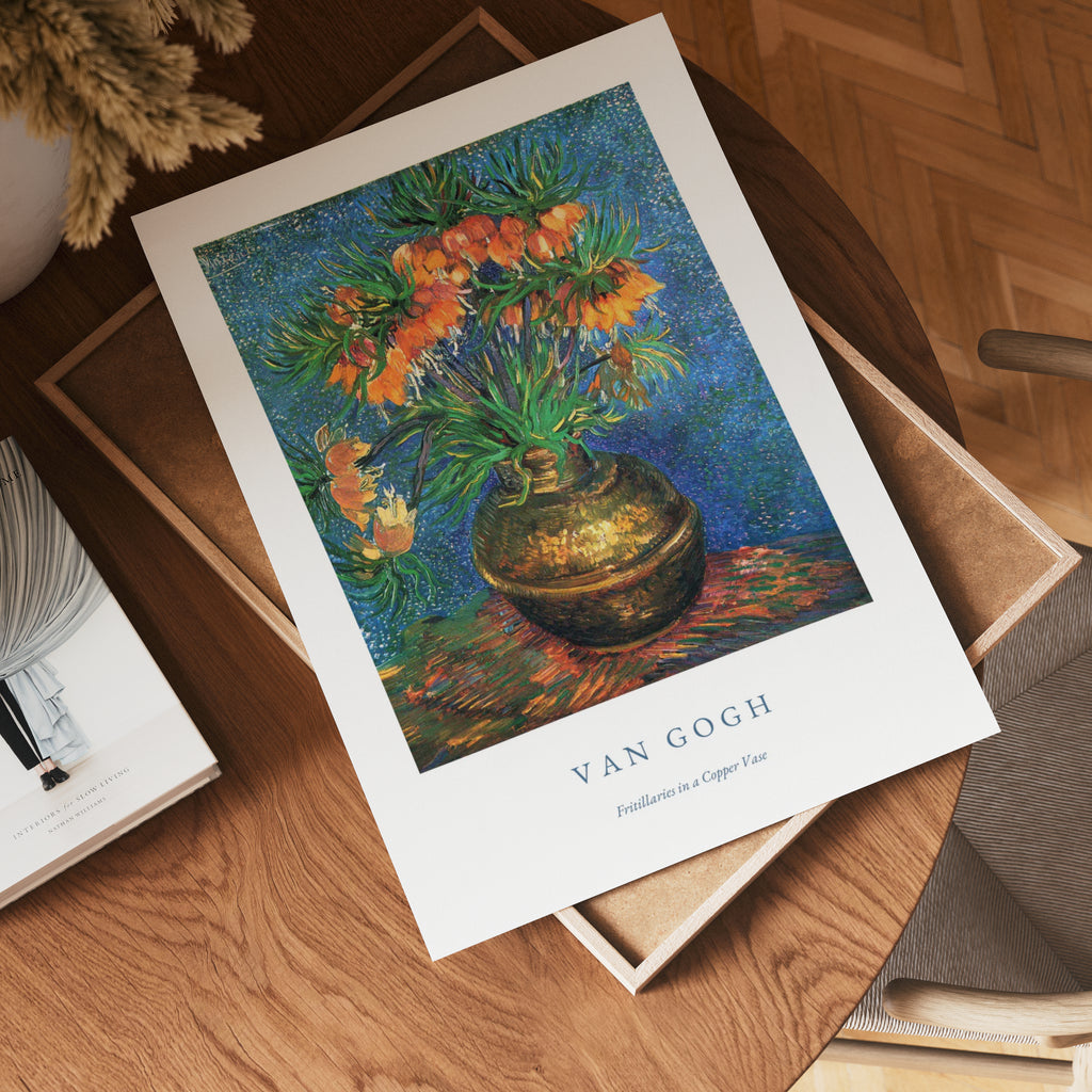 Van Gogh Fritillaries In A Copper Vase Poster