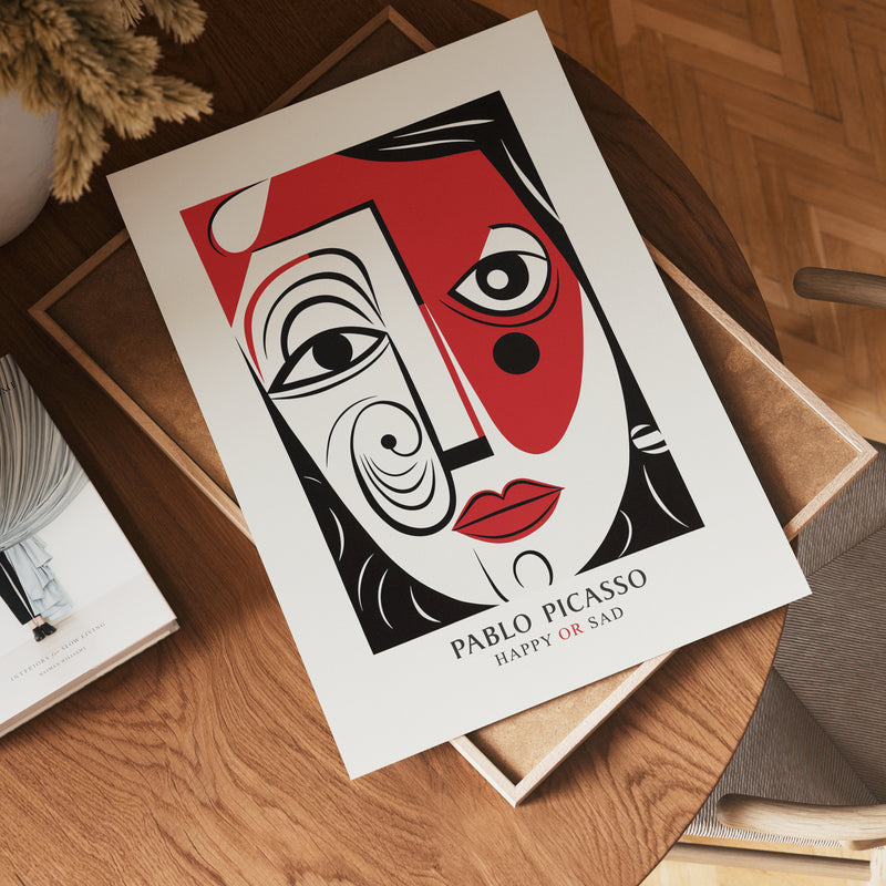 Picasso Happy Or Sad Poster