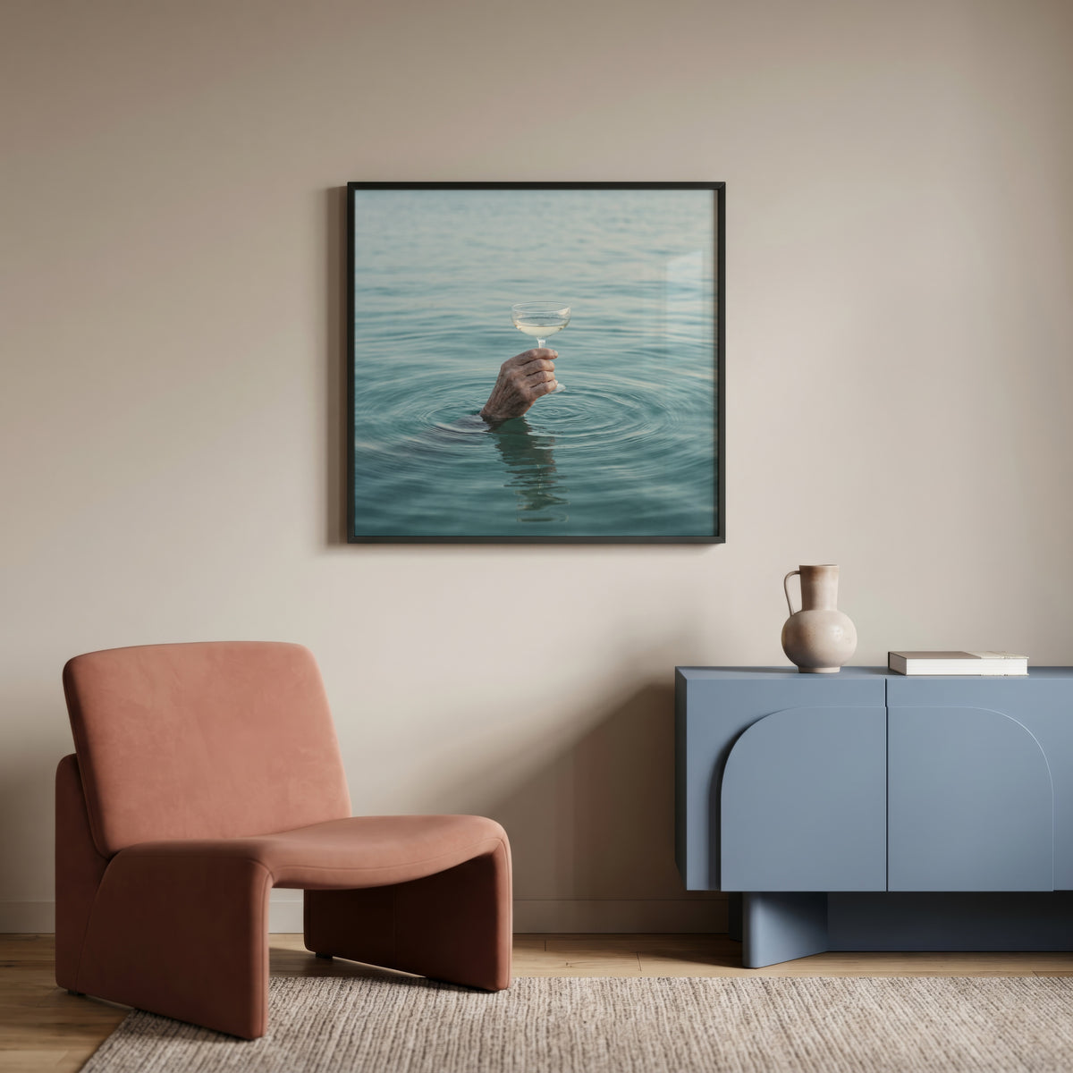 Champagne Sea Poster – i rum 2