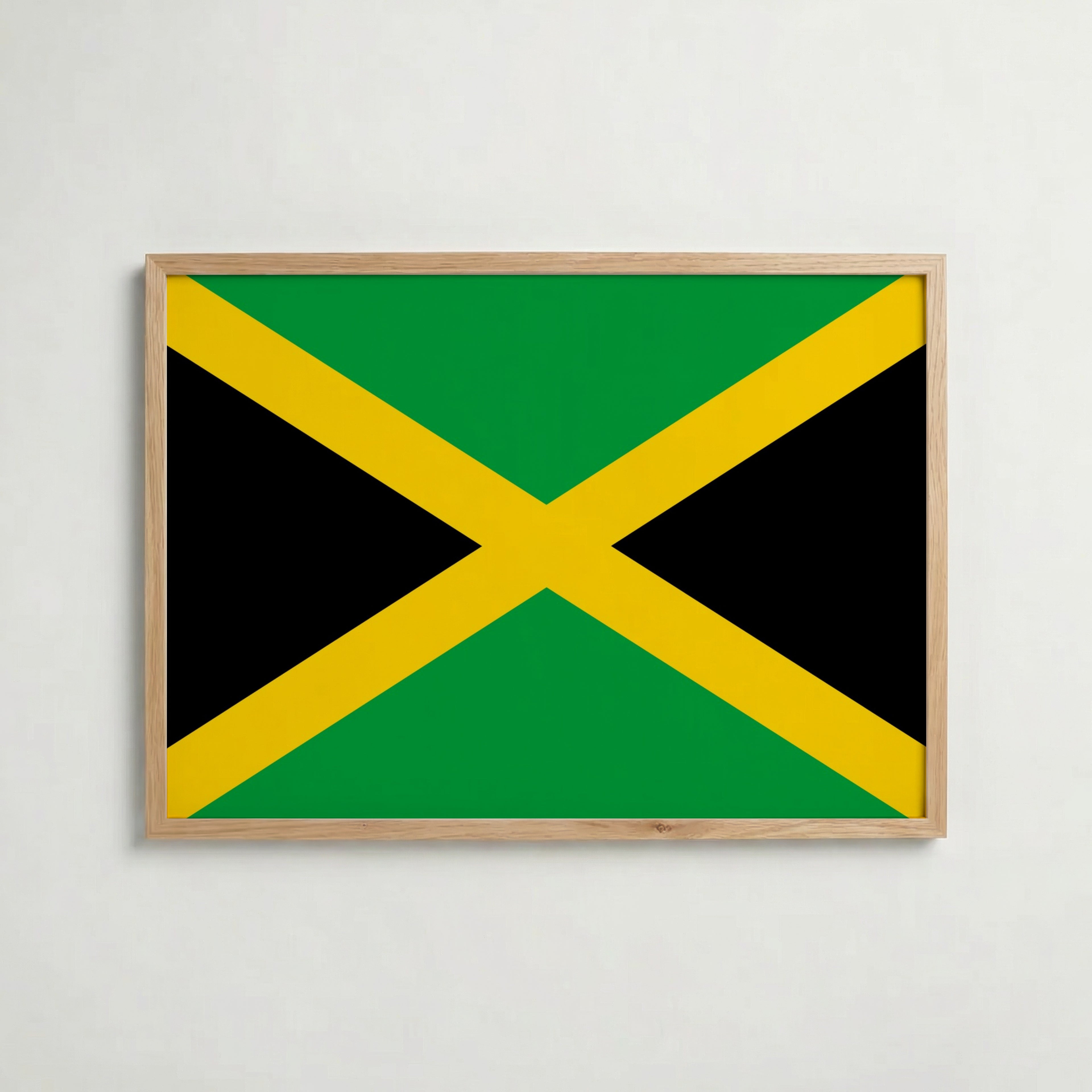 Jamaica National Flag Poster – poster väggdekoration inredning – Affischer hos Bozetto