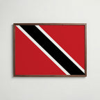 Trinidad and Tobago National Flag Poster poster – väggdekoration för hemmet – köp hos Bozetto
