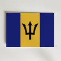 Barbados National Flag Poster – modern konst och stilren konsttryck för hemmet hos Bozetto