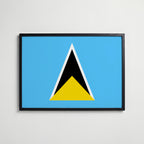 Saint Lucia National Flag Poster affisch – köp poster online – Bozetto väggdekoration