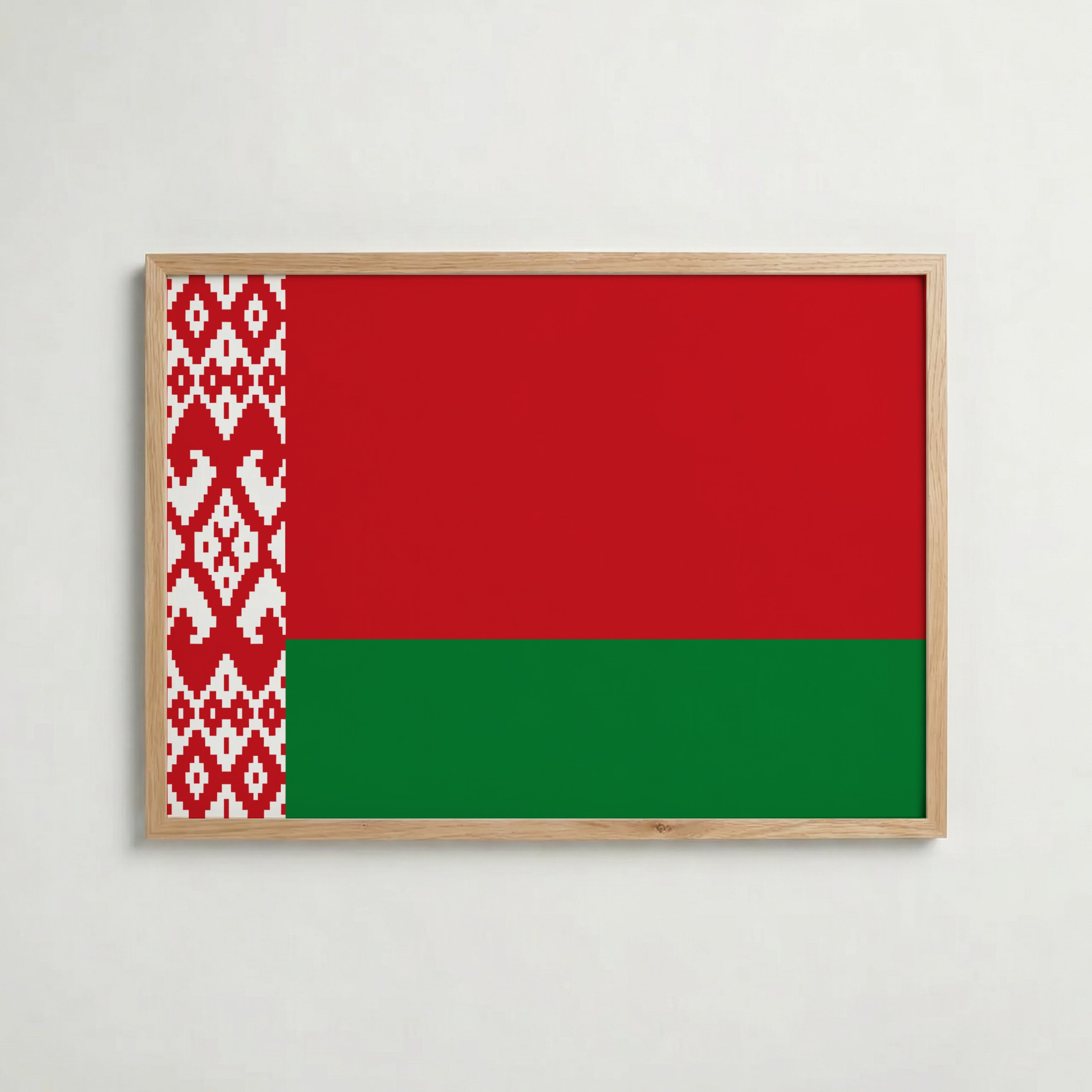 Belarus National Flag Poster – poster väggdekoration inredning – Affischer hos Bozetto