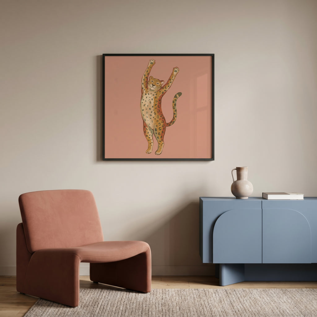 Stretching Leopard Poster – i rum 1