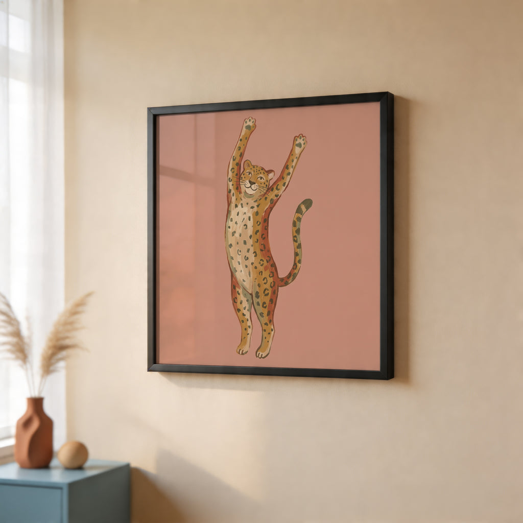 Stretching Leopard Poster – i rum 2