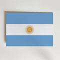 Argentina National Flag Poster – modern konst och stilren konsttryck för hemmet hos Bozetto