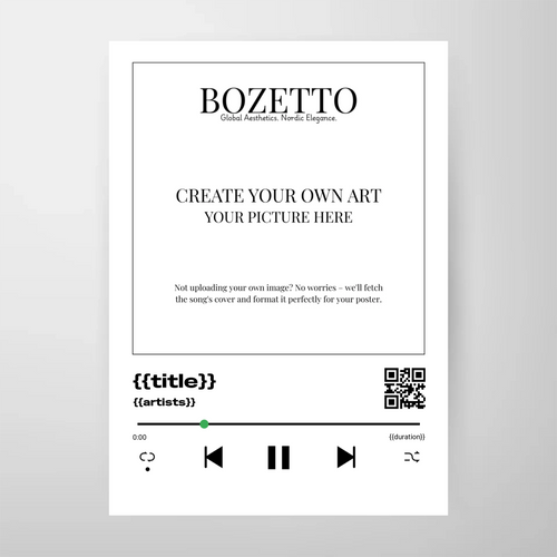 Personlig Musikposter – Designa med din favoritlåt