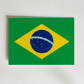 Brazil National Flag Poster – modern konst och stilren konsttryck för hemmet hos Bozetto