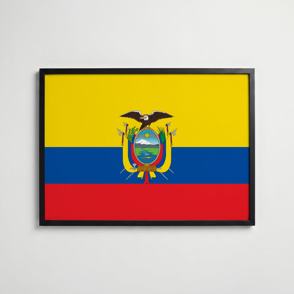 Ecuador National Flag Poster affisch – köp poster online – Bozetto väggdekoration