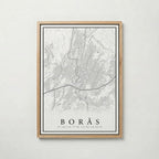 Borås Karta Poster