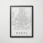 Borås Karta Poster