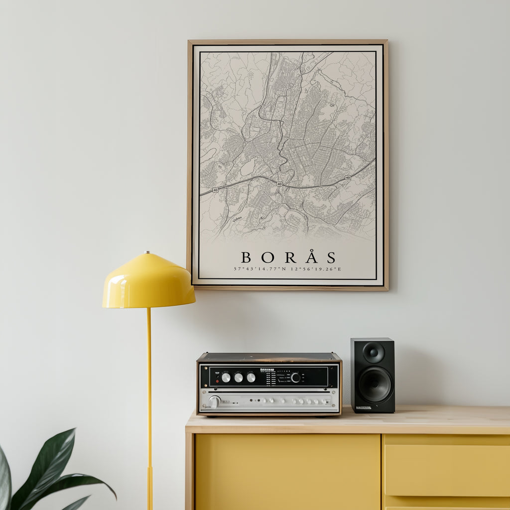 Borås Karta Poster