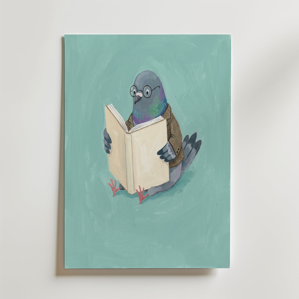 Reading Pigeon Poster – produktbild