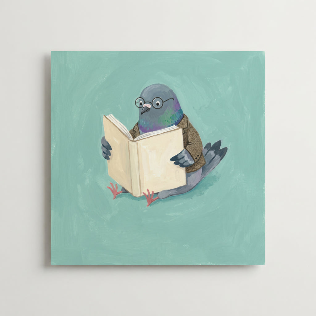 Reading Pigeon Poster – i rum 1