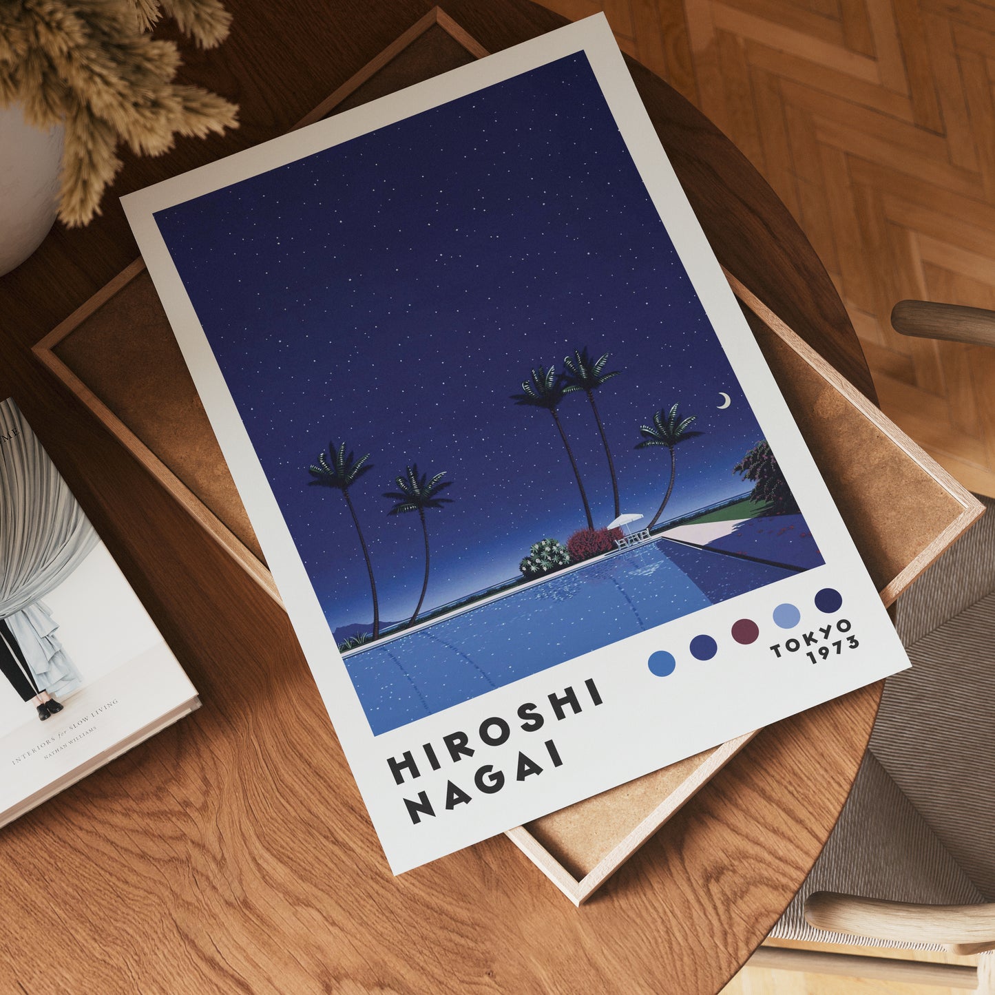 Hiroshi Nagai Starry Night Pool Poster