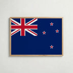 New Zealand National Flag Poster – poster väggdekoration inredning – Affischer hos Bozetto