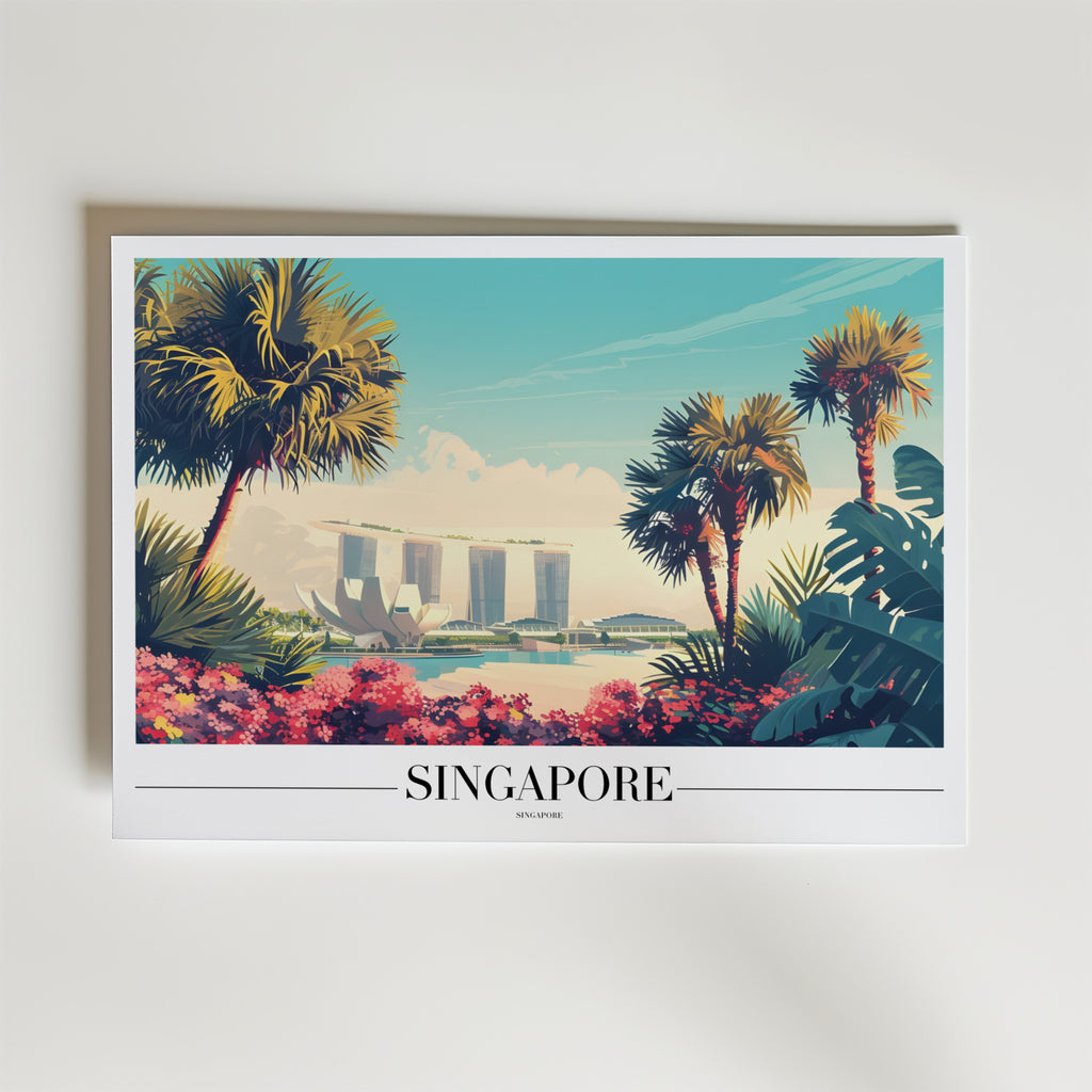 Singapore Skyline Poster