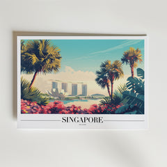 Singapore Skyline Poster