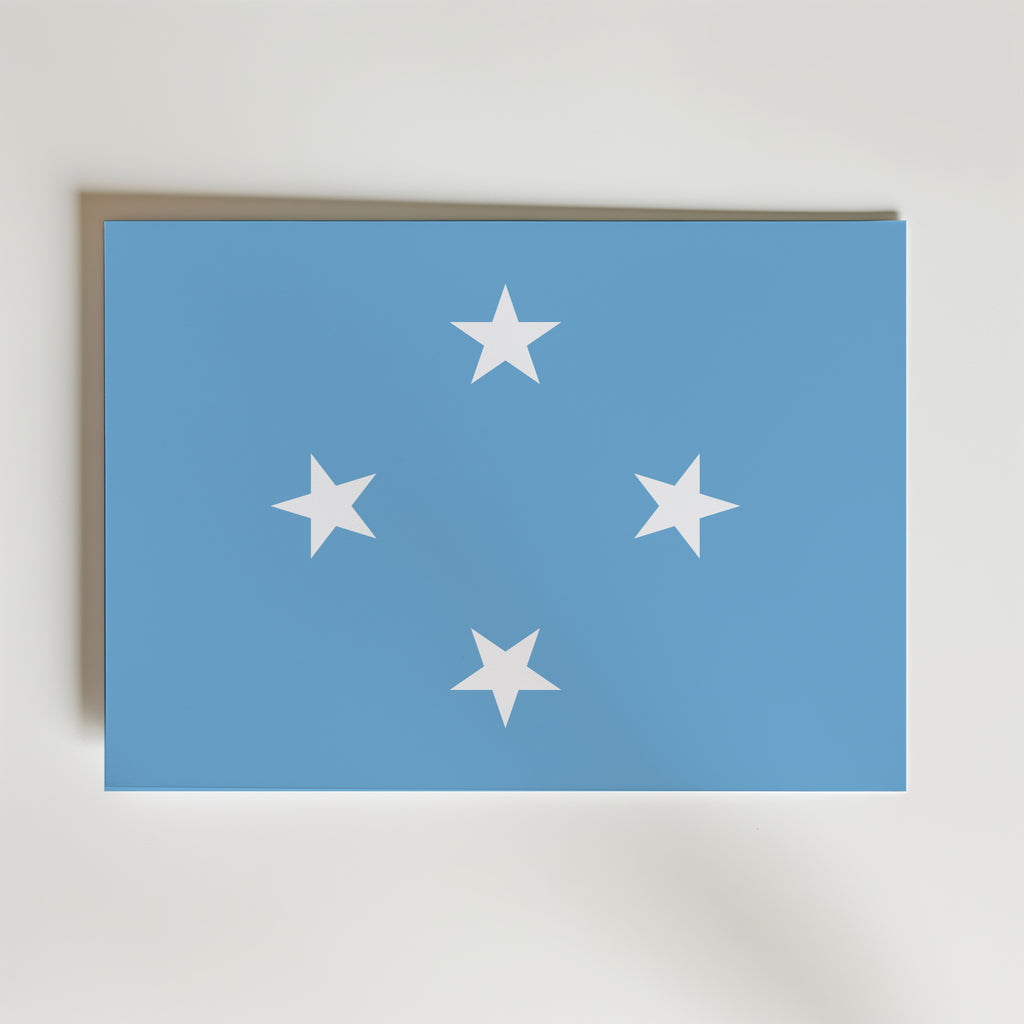 Micronesia National Flag Poster affisch – poster till väggdekoration – köp online hos Bozetto