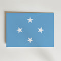Micronesia National Flag Poster – modern konst och stilren konsttryck för hemmet hos Bozetto