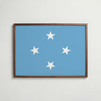 Micronesia National Flag Poster poster – väggdekoration för hemmet – köp hos Bozetto