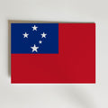 Samoa National Flag Poster – modern konst och stilren konsttryck för hemmet hos Bozetto