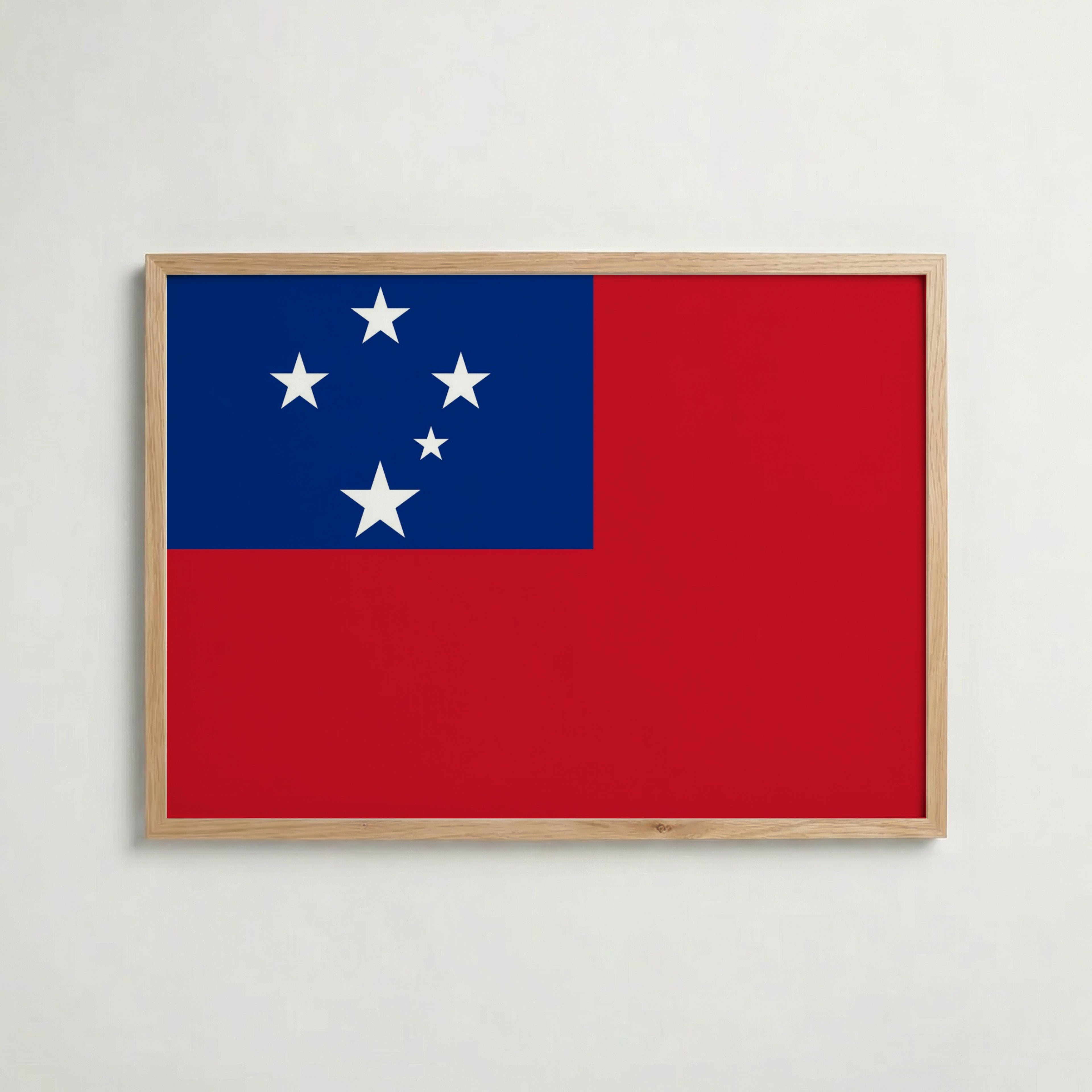 Samoa National Flag Poster – poster väggdekoration inredning – Affischer hos Bozetto