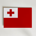 Tonga National Flag Poster – modern konst och stilren konsttryck för hemmet hos Bozetto
