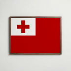 Tonga National Flag Poster poster – väggdekoration för hemmet – köp hos Bozetto