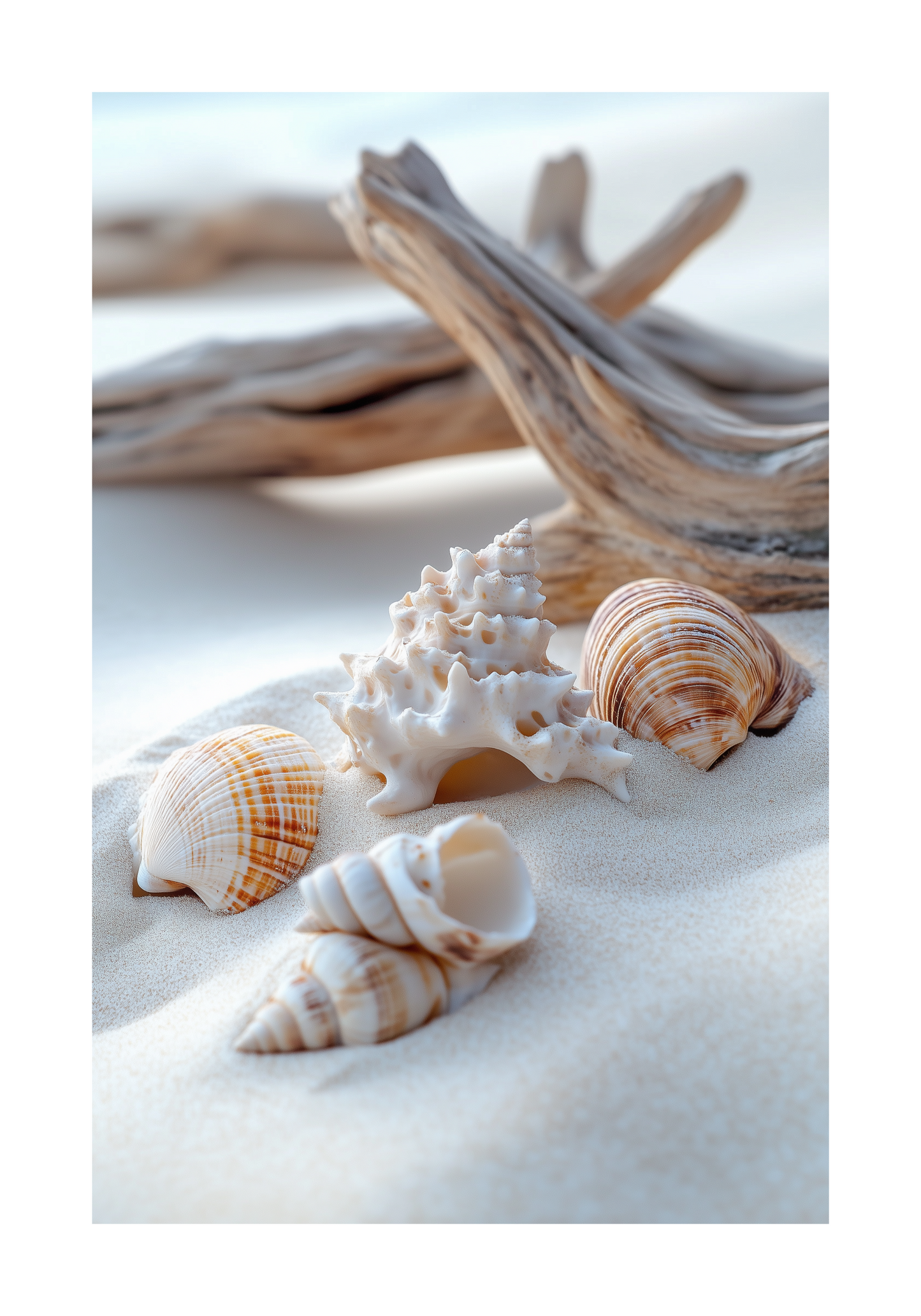 Seashells on the Beach Poster