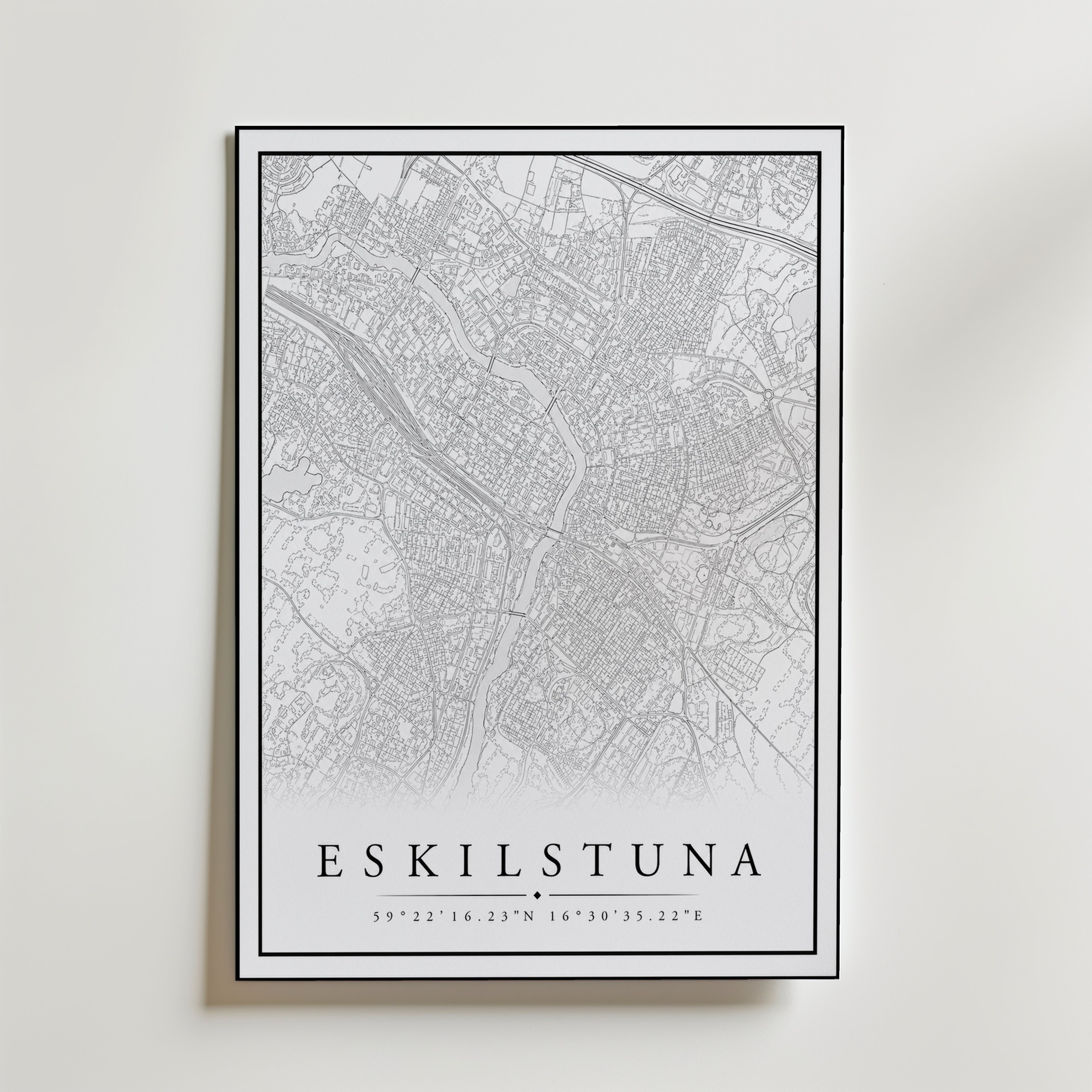 Eskilstuna Karta Poster