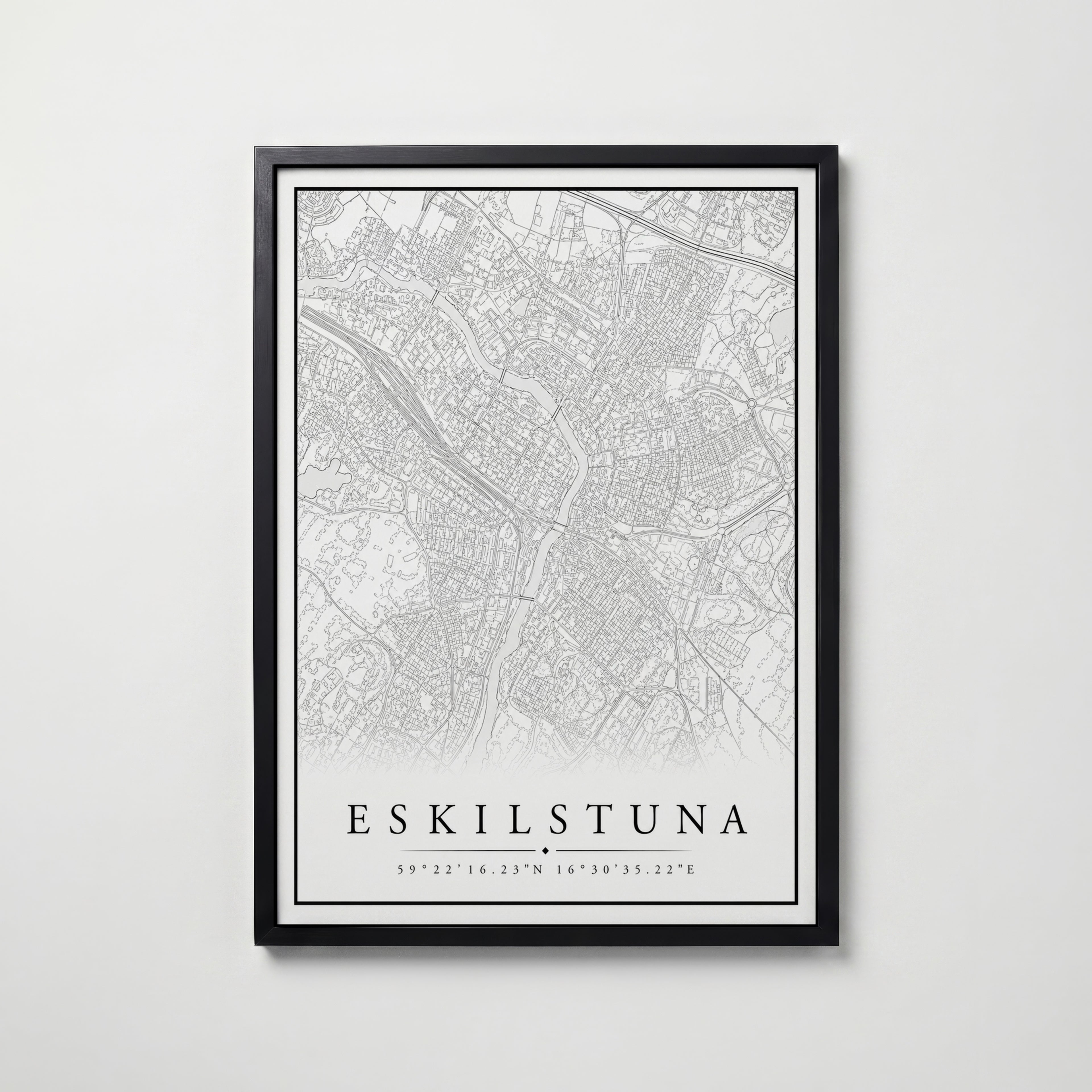 Eskilstuna Karta Poster