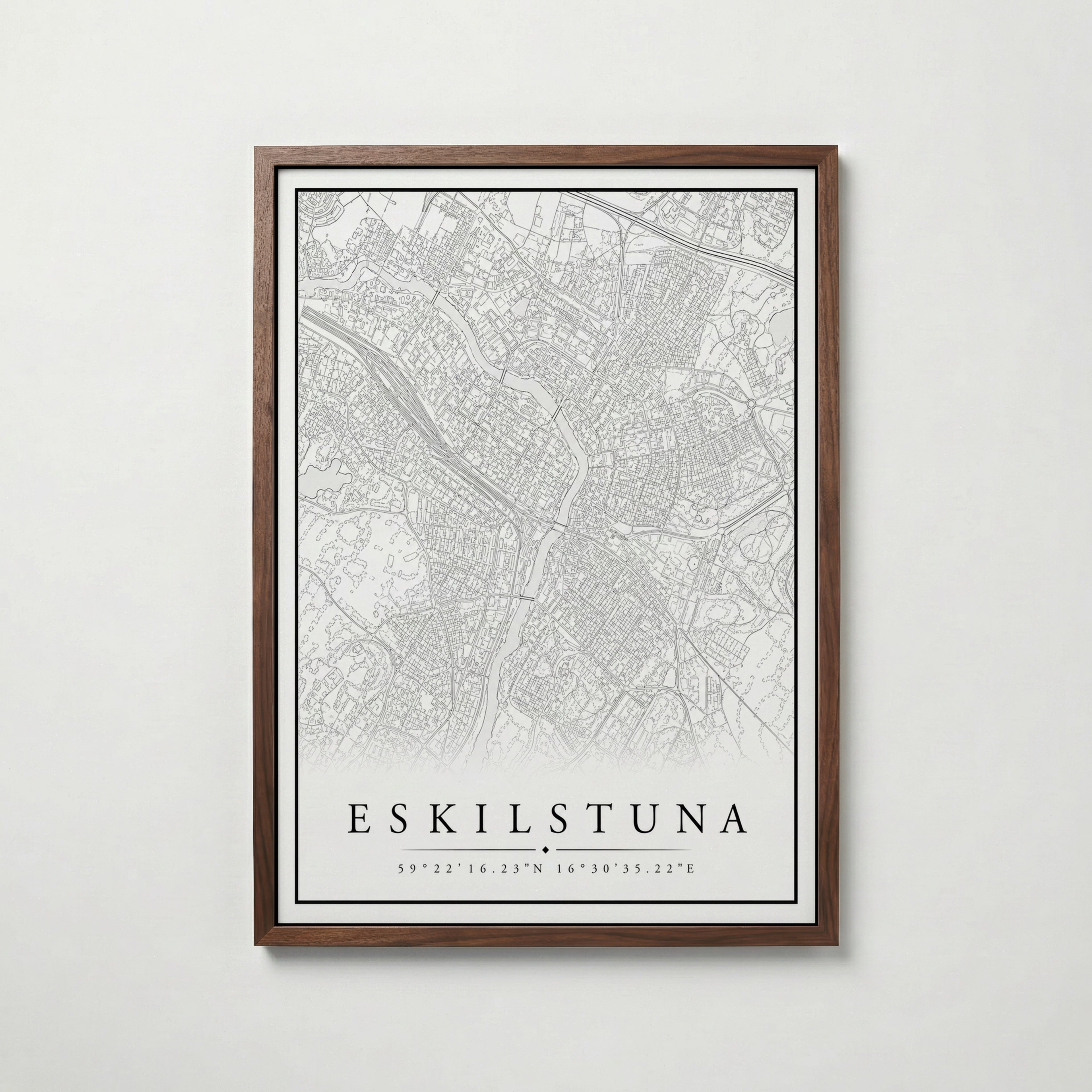 Eskilstuna Karta Poster
